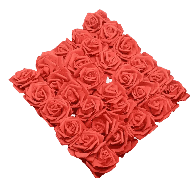 Pink White Foam Rose Flowers Bouquet - GiFTiFY