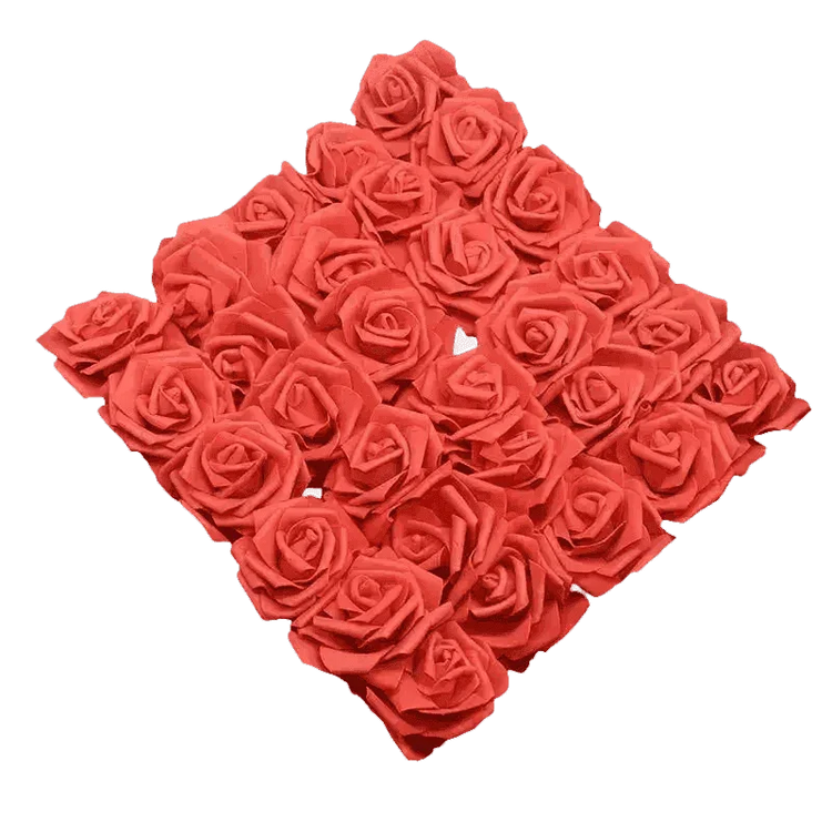 Pink White Foam Rose Flowers Bouquet - GiFTiFY