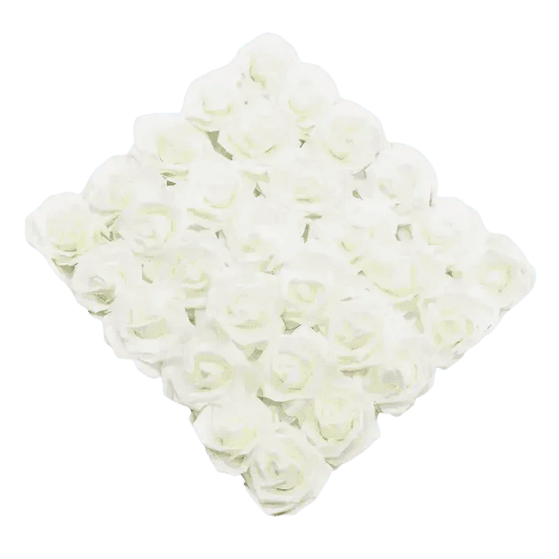 Pink White Foam Rose Flowers Bouquet - GiFTiFY