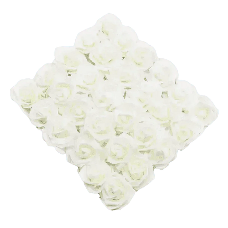 Pink White Foam Rose Flowers Bouquet - GiFTiFY