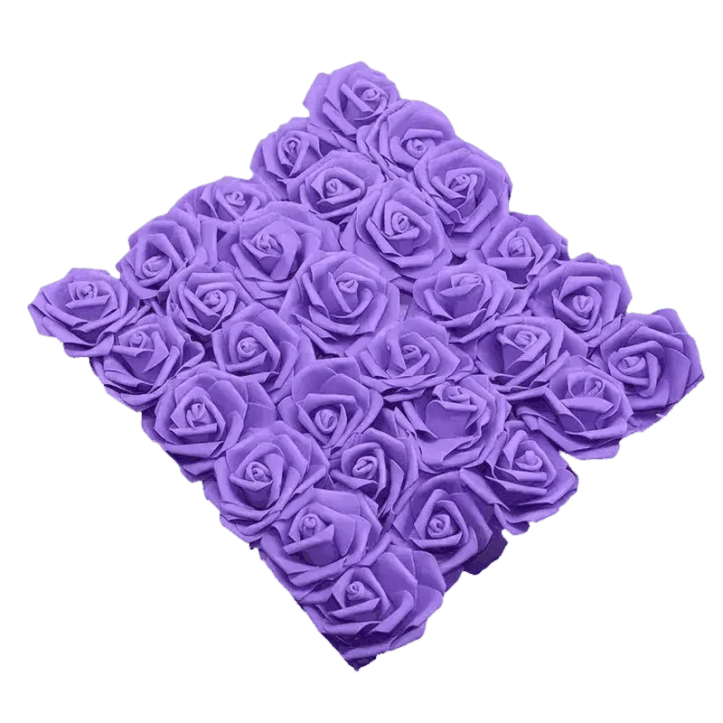 Pink White Foam Rose Flowers Bouquet - GiFTiFY