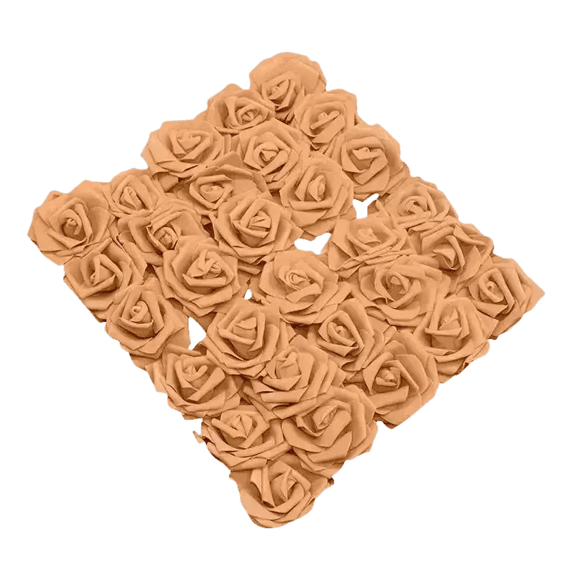 Pink White Foam Rose Flowers Bouquet - GiFTiFY