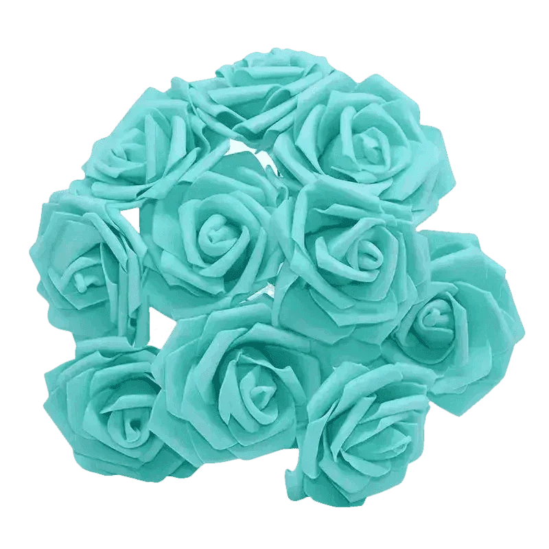 Pink White Foam Rose Flowers Bouquet - GiFTiFY