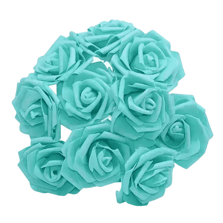 Pink White Foam Rose Flowers Bouquet - GiFTiFY