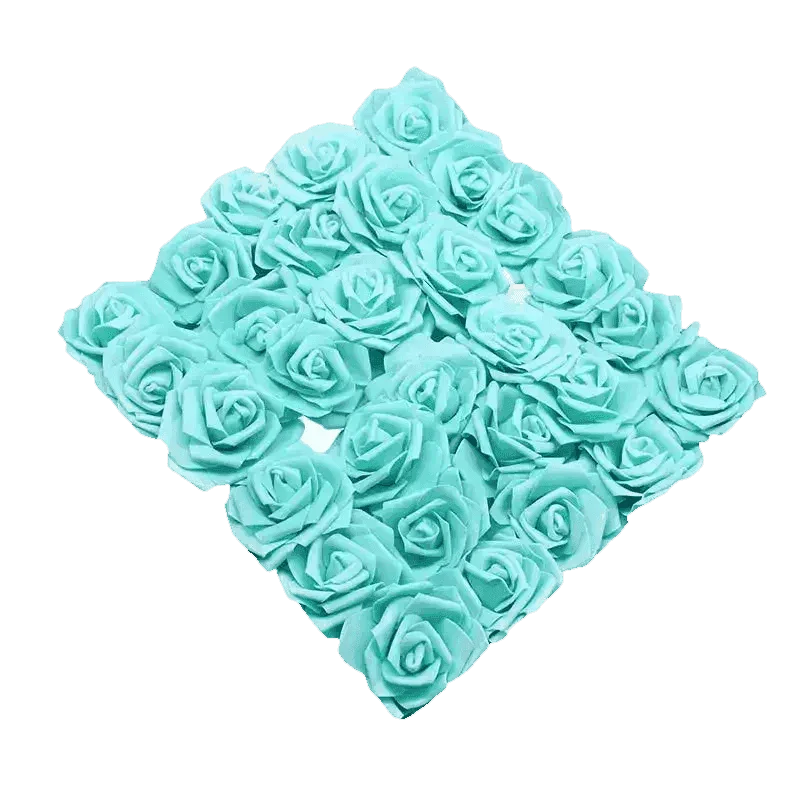 Pink White Foam Rose Flowers Bouquet - GiFTiFY