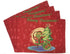 DaDa Bedding Set of 4-Pieces Red Santa Claus Christmas Tapestry Placemats 13” x 19” (17615) - GiFTiFY