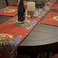 DaDa Bedding Set of 4-Pieces Red Santa Claus Christmas Tapestry Placemats 13” x 19” (17615)