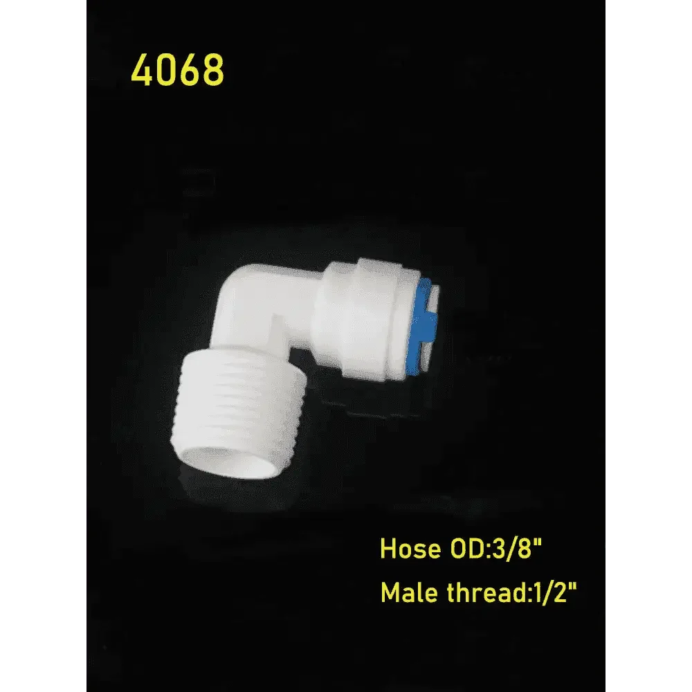 Plastic RO Water Elbow Connector - GiFTiFY