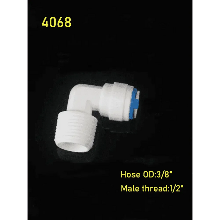 Plastic RO Water Elbow Connector - GiFTiFY