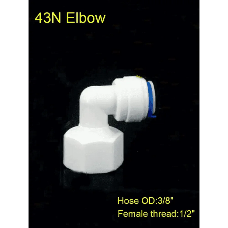 Plastic RO Water Elbow Connector - GiFTiFY