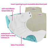 One Size Pocket Diapers - INSERTS NOT INCLUDED One Size Pocket Diapers by Blueberry & Me