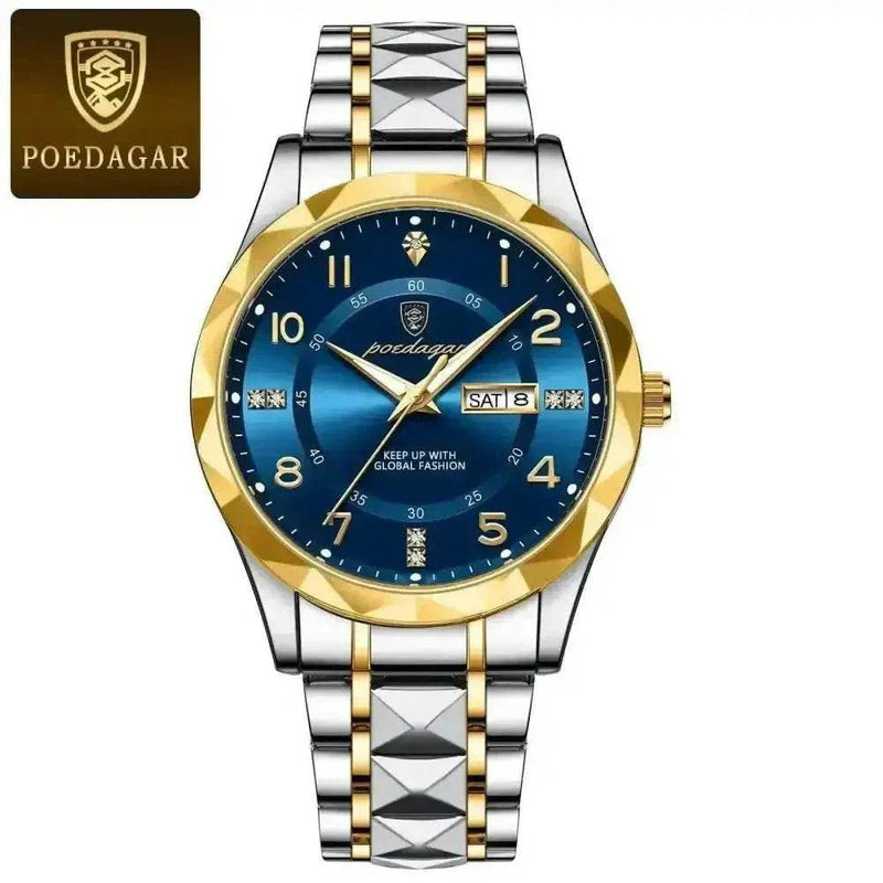 Poedagar Luxury Man Wristwatch men's Watches by POEDAGAR Brand Watch Store