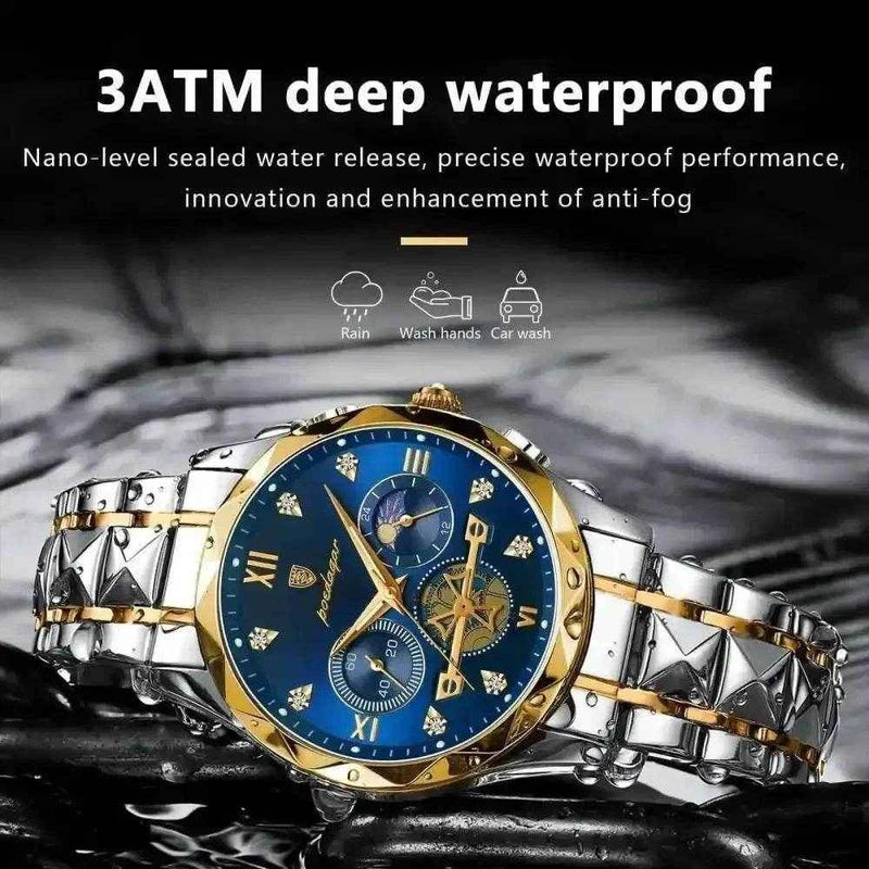 Poedagar Luxury Man Wristwatch men's Watches by POEDAGAR Brand Watch Store