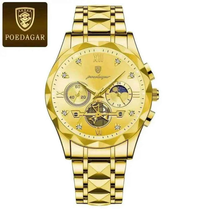Poedagar Luxury Man Wristwatch men's Watches by POEDAGAR Brand Watch Store