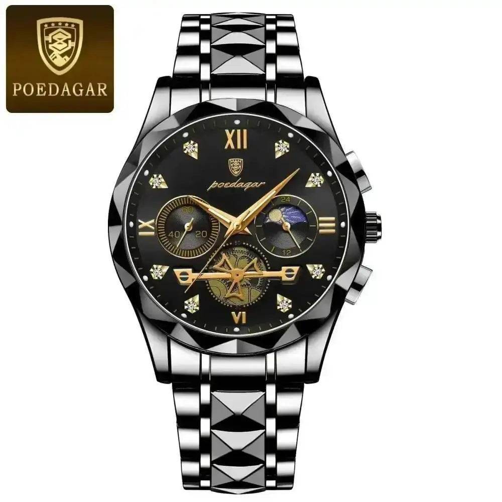 Poedagar Luxury Man Wristwatch men's Watches by POEDAGAR Brand Watch Store