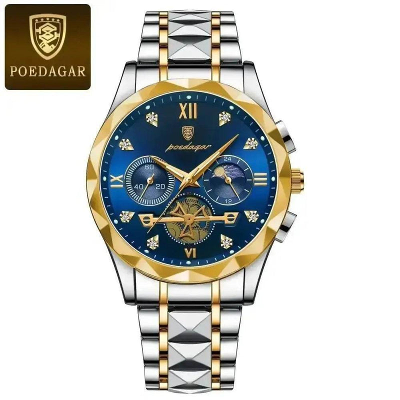 Poedagar Luxury Man Wristwatch men's Watches by POEDAGAR Brand Watch Store