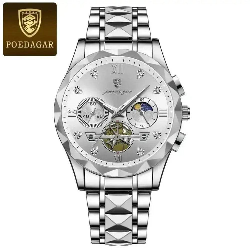Poedagar Luxury Man Wristwatch men's Watches by POEDAGAR Brand Watch Store