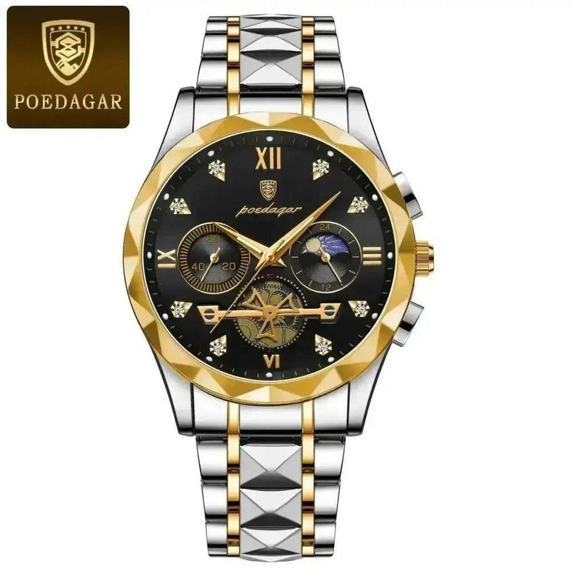 Poedagar Luxury Man Wristwatch men's Watches by POEDAGAR Brand Watch Store