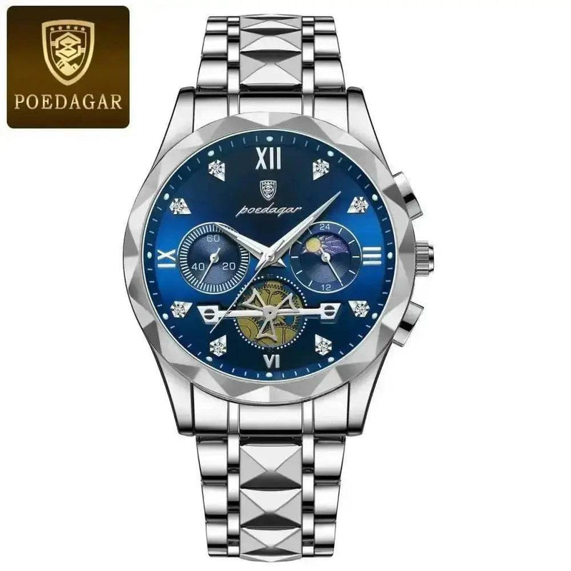 Poedagar Luxury Man Wristwatch men's Watches by POEDAGAR Brand Watch Store