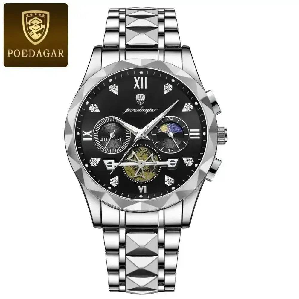 Poedagar Luxury Man Wristwatch men's Watches by POEDAGAR Brand Watch Store