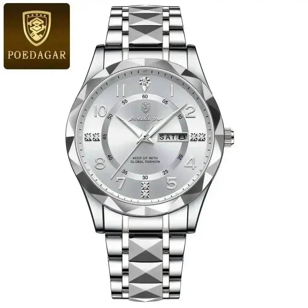 Poedagar Luxury Man Wristwatch men's Watches by POEDAGAR Brand Watch Store