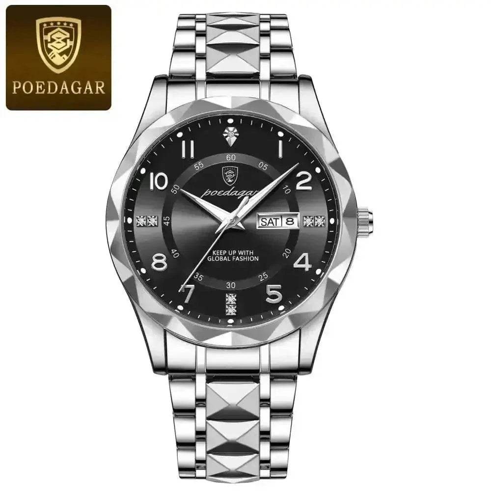 Poedagar Luxury Man Wristwatch men's Watches by POEDAGAR Brand Watch Store