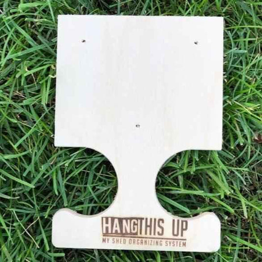 Pole Saw & Pool Skimmer Organizer – Shed Storage Hook for Long Tools