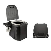 Portable Folding Toilet with Dispenser and Phone Holder - GiFTiFY
