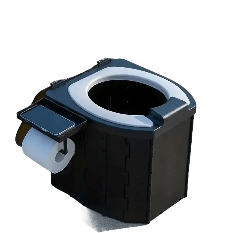 Portable Folding Toilet with Dispenser and Phone Holder - GiFTiFY