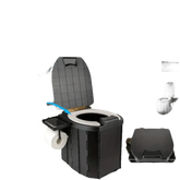 Portable Folding Toilet with Dispenser and Phone Holder - GiFTiFY