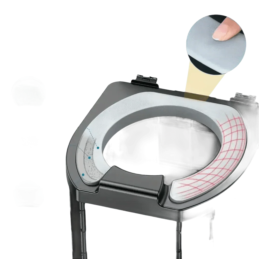 Portable Folding Toilet with Dispenser and Phone Holder - GiFTiFY