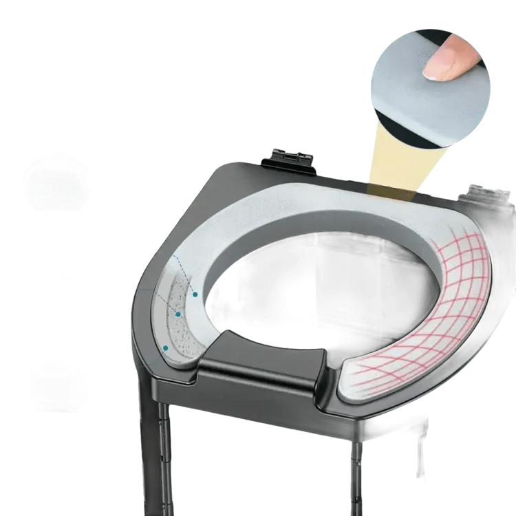 Portable Folding Toilet with Dispenser and Phone Holder - GiFTiFY