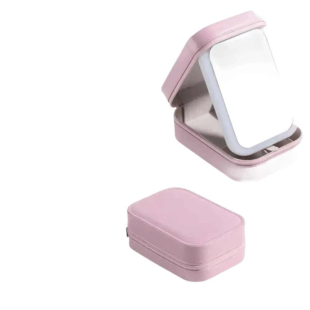 Portable LED Mirror Travel Makeup Box - GiFTiFY