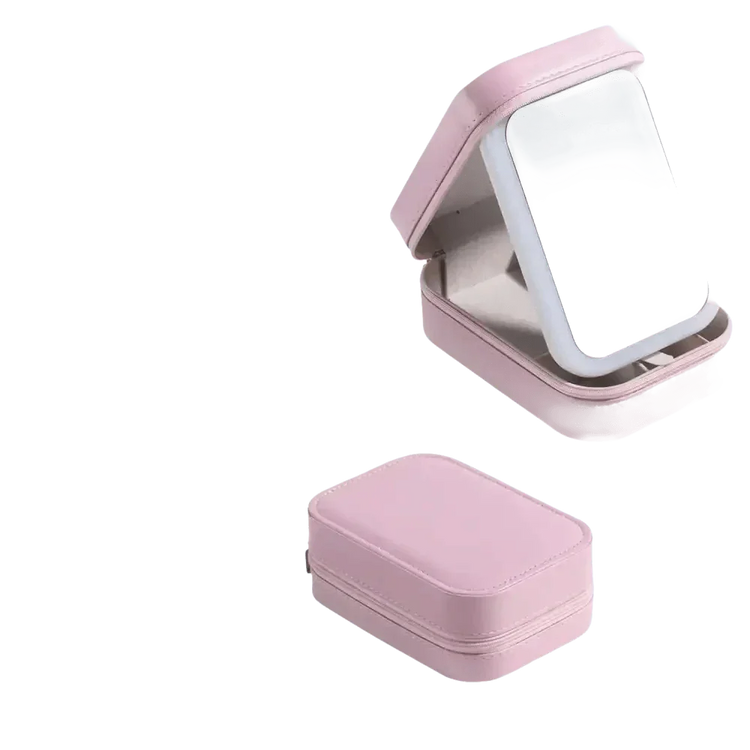 Portable LED Mirror Travel Makeup Box - GiFTiFY