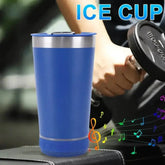 Portable Stainless Steel Insulated Cup Wireless BT Speaker Iced Coffee Cup Stereo Subwoofer Sound Box Gifts for Women and Men - GiFTiFY
