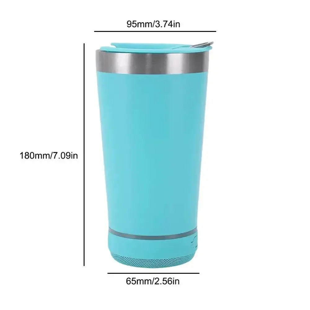 Portable Stainless Steel Insulated Cup Wireless BT Speaker Iced Coffee Cup Stereo Subwoofer Sound Box Gifts for Women and Men - GiFTiFY
