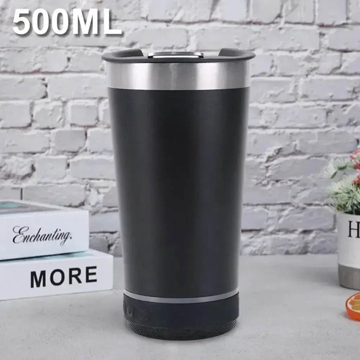 Portable Stainless Steel Insulated Cup Wireless BT Speaker Iced Coffee Cup Stereo Subwoofer Sound Box Gifts for Women and Men - GiFTiFY