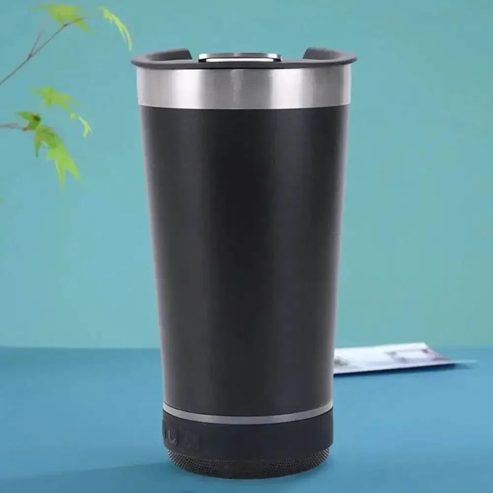 Portable Stainless Steel Insulated Cup Wireless BT Speaker Iced Coffee Cup Stereo Subwoofer Sound Box Gifts for Women and Men - GiFTiFY