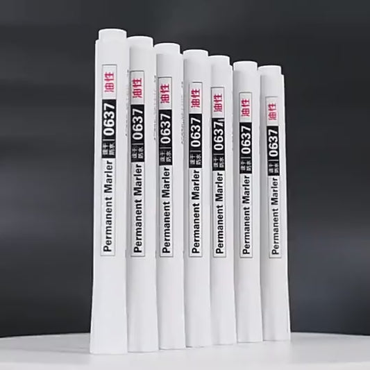 White Oily Marker Pen Set