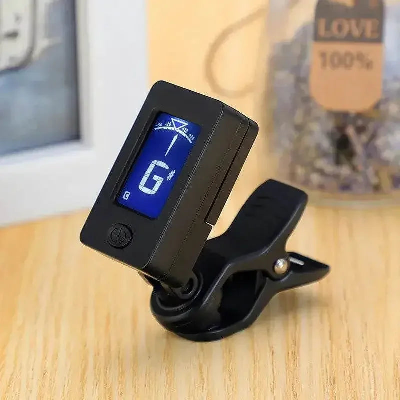 Professional Clip-On 360 Degree Acoustic Guitar Tuner LCD Screen Electric Digital Tuner For Acoustic Guitar Ukulele Accessories Guitar Supplies by Dropshee