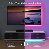 Purple LED Strip Light Television Bluetooth USB LED Strip Light - GiFTiFY