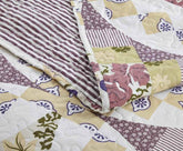 DaDa Bedding Wisteria Cottage Roses Floral Lightweight Quilted Bedspread Set (HS-1003) Quilts by DaDalogy Bedding Collection