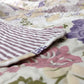 DaDa Bedding Wisteria Cottage Roses Floral Lightweight Quilted Bedspread Set (HS-1003)