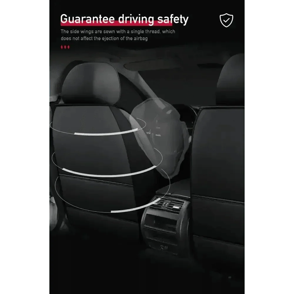 Red and Black Car Seat Cover Set - GiFTiFY