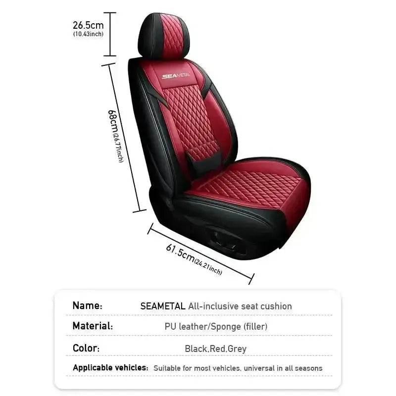Red and Black Car Seat Cover Set - GiFTiFY