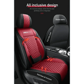Red and Black Car Seat Cover Set - GiFTiFY