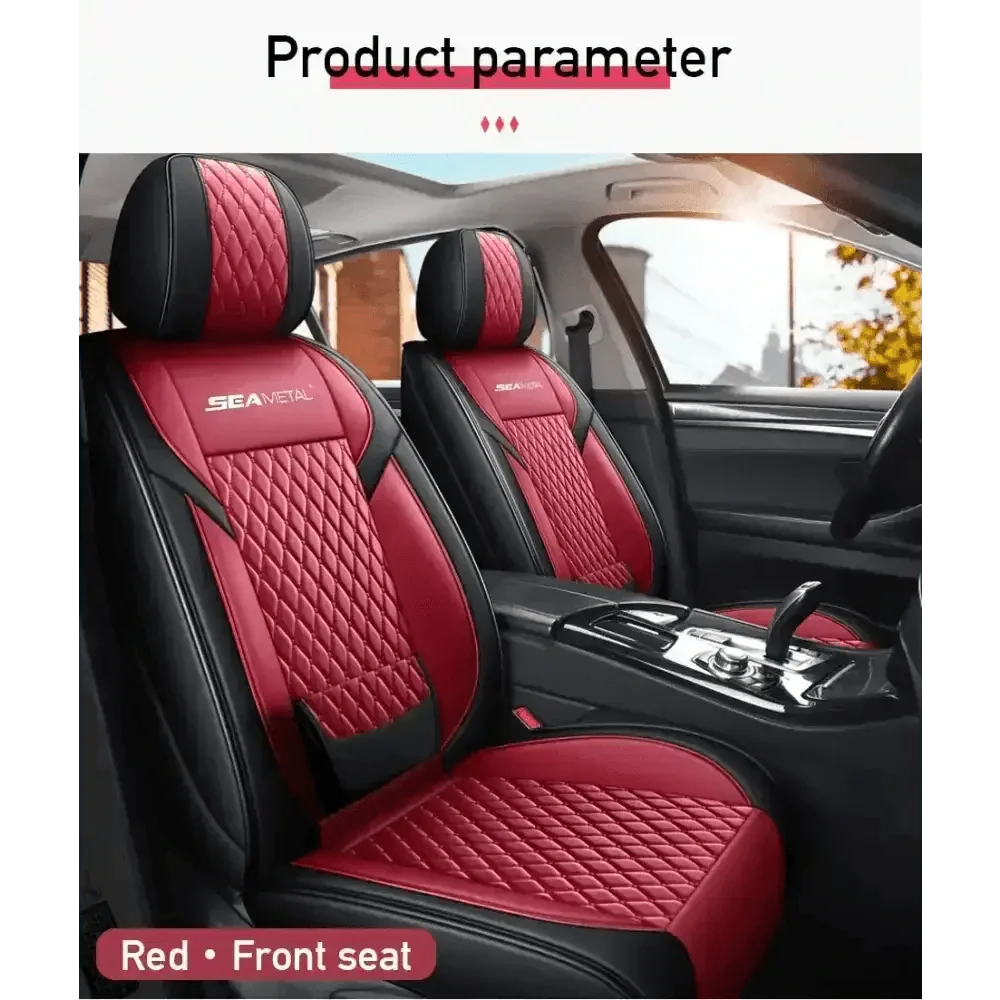 Red and Black Car Seat Cover Set - GiFTiFY