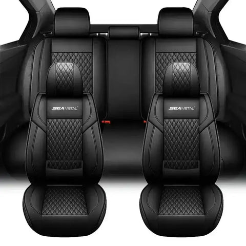 Red and Black Car Seat Cover Set - GiFiFY