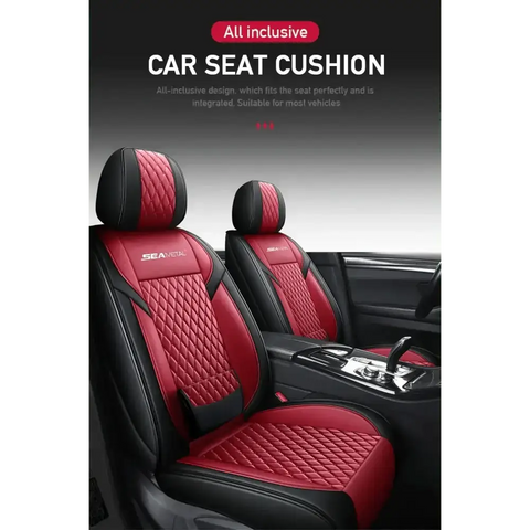 Red and Black Car Seat Cover Set - GiFiFY