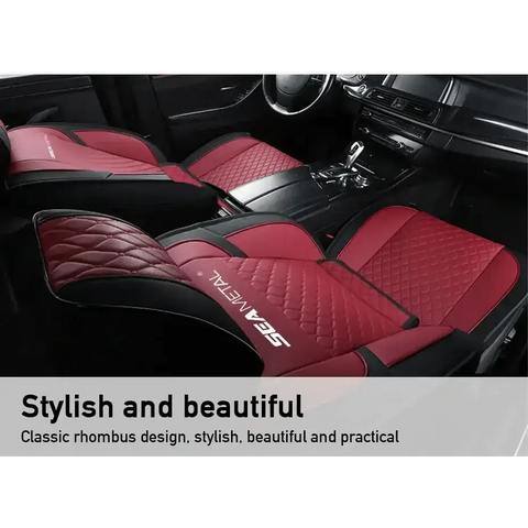 Red and Black Car Seat Cover Set - GiFiFY